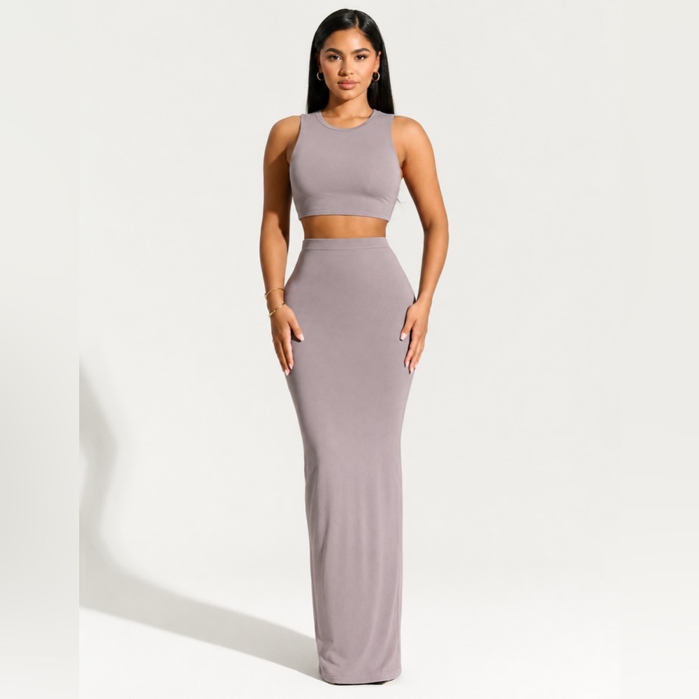 Naked Wardrobe The Smooth Skirt Set